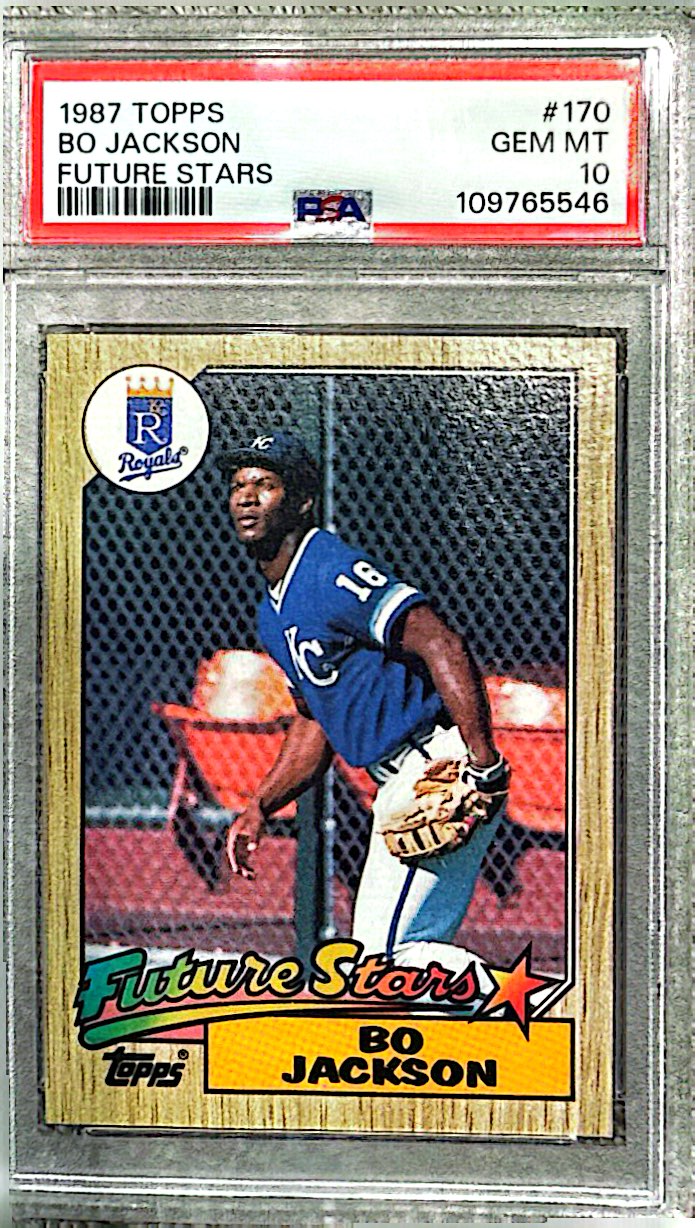 1987 Topps #187 - Bo Jackson - PSA 10
